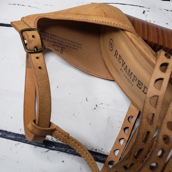 Sirens Nude Cutout Design Blocked Heel Size 8 - Picture 7 of 8